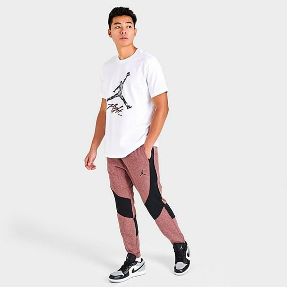 Jordan Dri-Fit Air Statement Fleece Pants (Coral/Black). Brand New. Mens Size XL - Picture 1 of 8